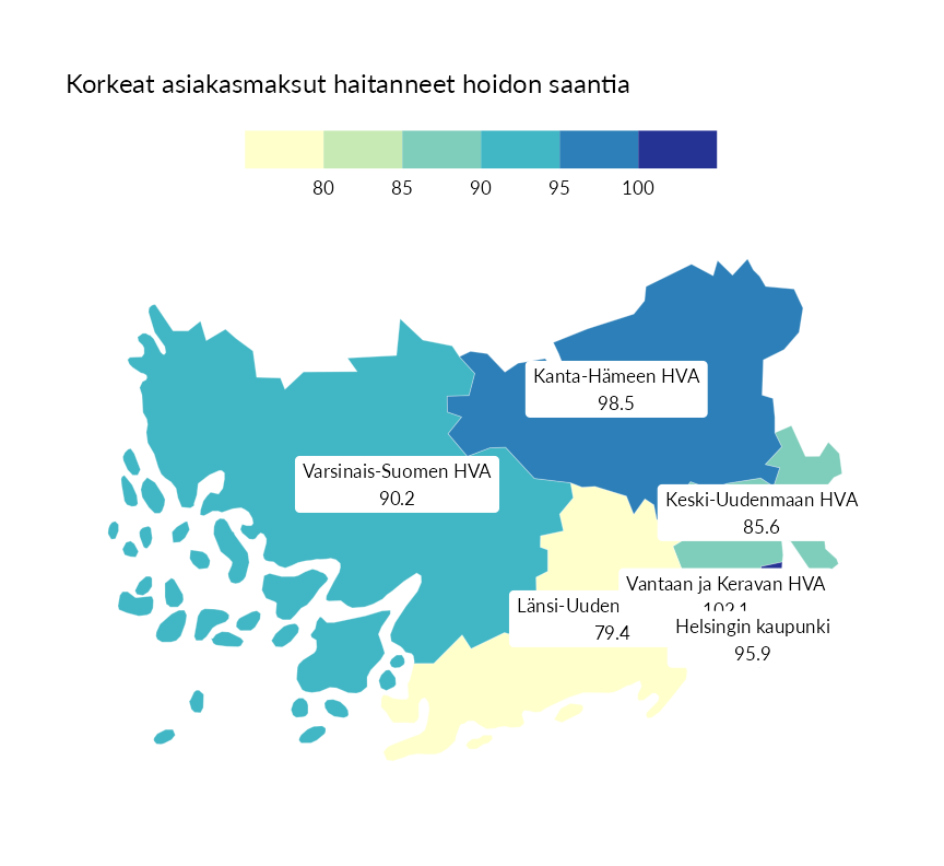 Karttoja ja aikasarjakuvioita huono-osaisuuden eri osoittimista
