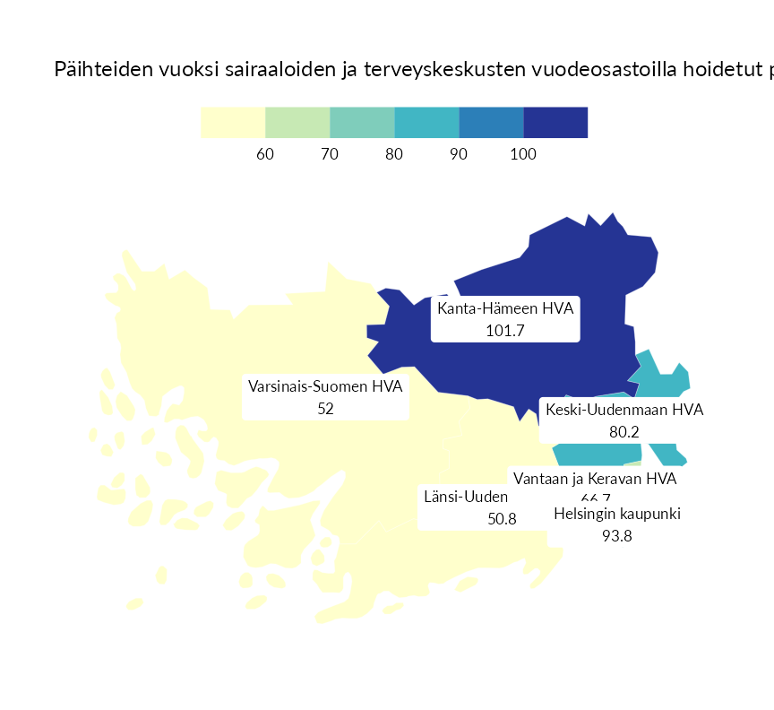 Karttoja ja aikasarjakuvioita huono-osaisuuden eri osoittimista