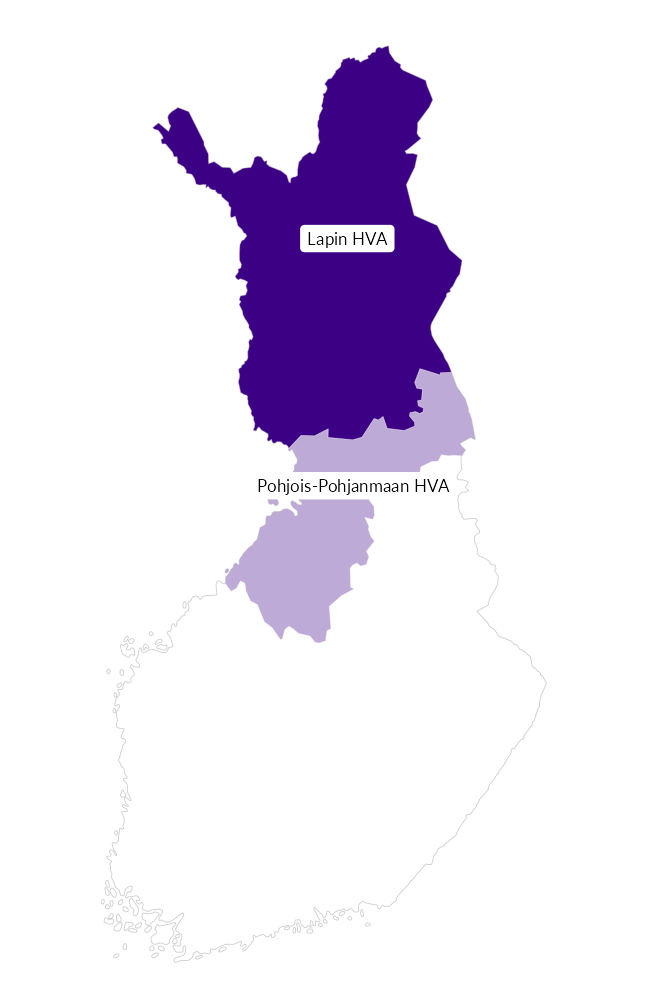 Alueen sijainti Suomen kartalla