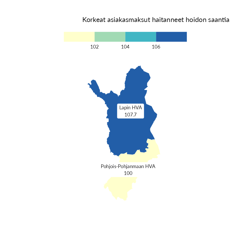 Karttoja ja aikasarjakuvioita huono-osaisuuden eri osoittimista