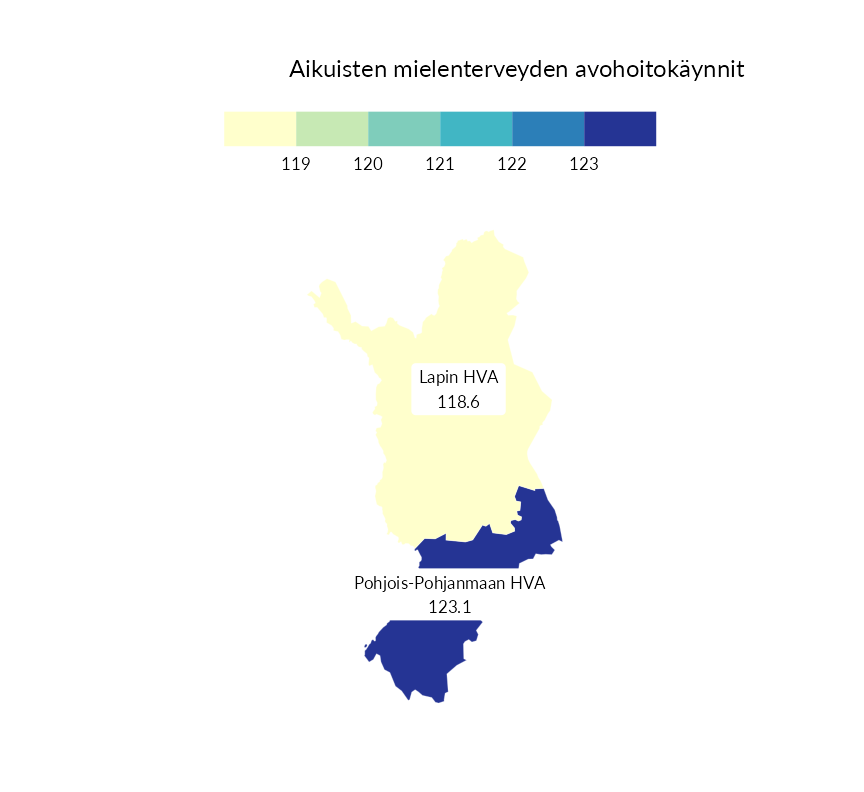 Karttoja ja aikasarjakuvioita huono-osaisuuden eri osoittimista