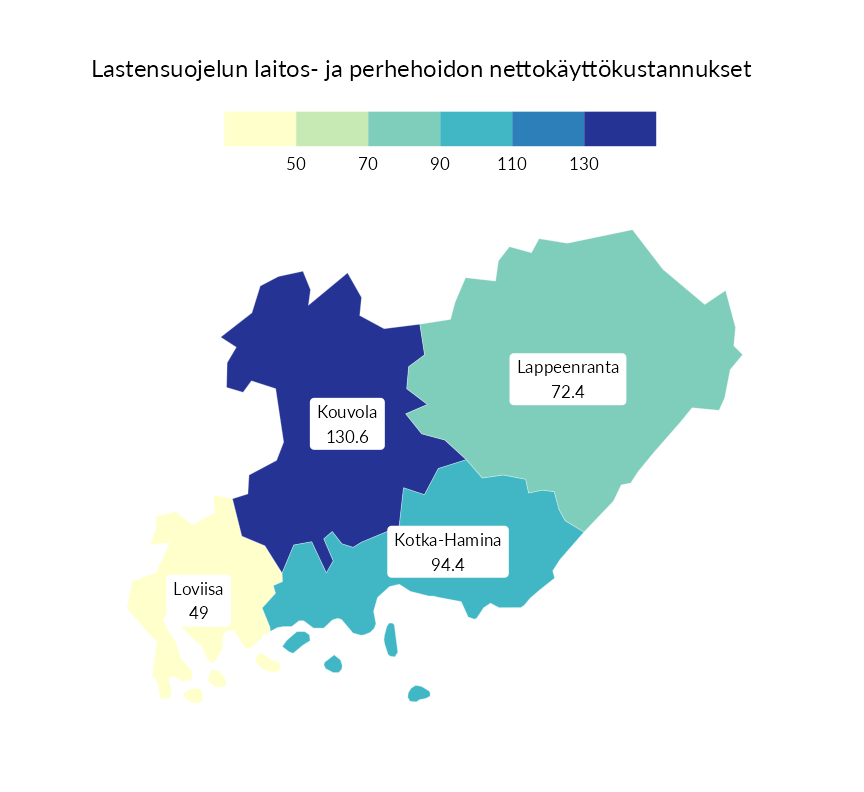 Karttoja ja aikasarjakuvioita huono-osaisuuden eri osoittimista